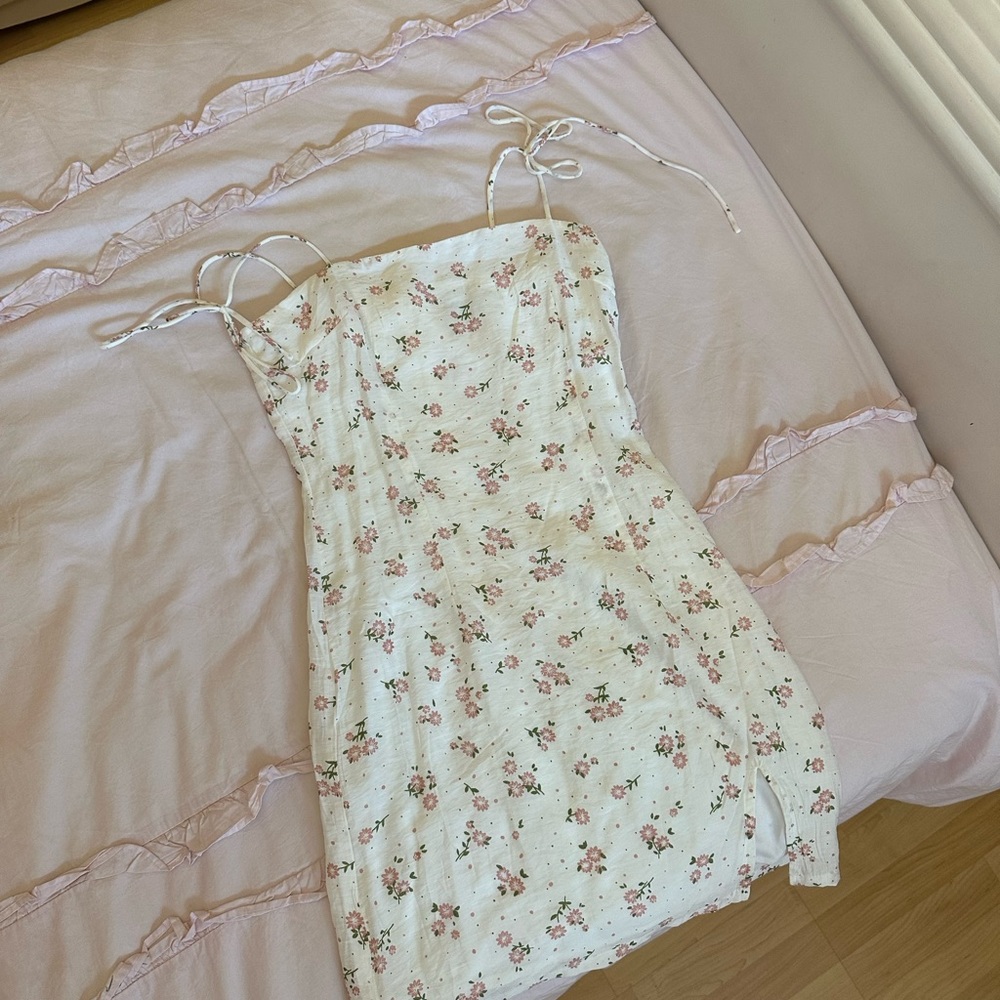 Princess Polly White Floral Mini Dress